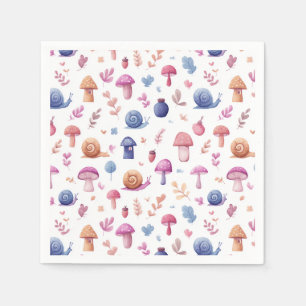 Whimsical Magic Garden Mönster Napkins Pappersservett