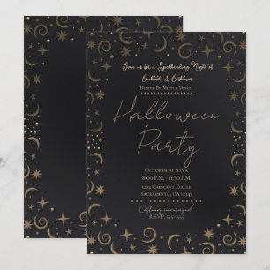 Whimsical Magic Halloween-drycker Kostymer Party Inbjudningar