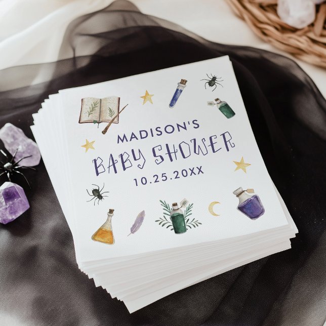 Whimsical Magic Potions Halloween Baby Shower Pappersservett (Skapare uppladdad)