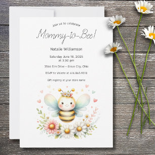 Whimsical Mamma-to-Bee Baby Shower-inbjudan Inbjudningar