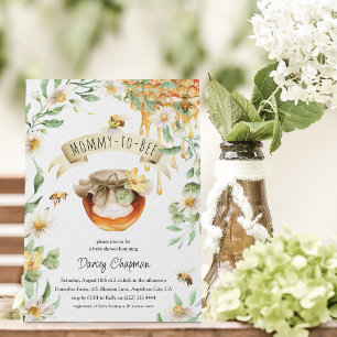 Whimsical Mamman-blir-till-Bi Babyshower Inbjudningar