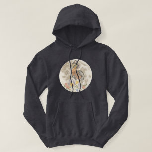 Whimsical månblomma hoodie