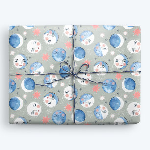 Whimsical Måne Phases Presentpapper