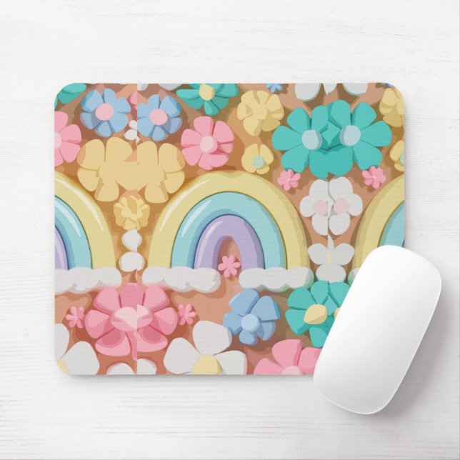Whimsical Marshmallow Blooms - Vibrant Phone Case Musmatta (Med mus)