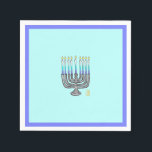 Whimsical Menorah Pappersservett<br><div class="desc">Denna Whimsical Menorah-Pappersservett är den perfekt barnvänliga pappra napkin för Hanukkah-sammankomster. Är en del av min Whimsical Menorah Hanukkah-samling.</div>