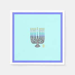 Whimsical Menorah Pappersservett