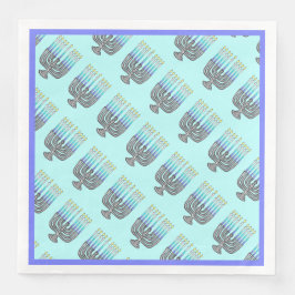 Whimsical Menorahs Papper Dinner Napkin Pappersservett