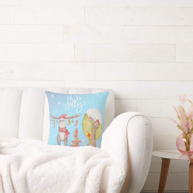 Whimsical Merry Chris Moose - Åh Jolly Kudde (Soffa)