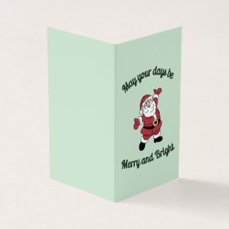 Whimsical Merry Santa Julafton Card Kort