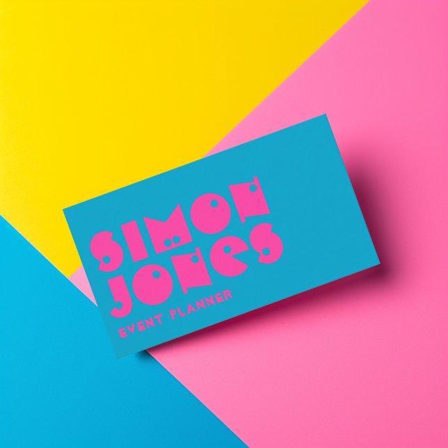 Whimsical Modern Typography Affärskort Visitkort (Skapare uppladdad)