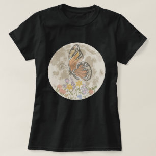 Whimsical Moon Flower T Shirt