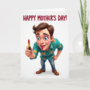 Whimsical Mors Dag Konstkort Kort