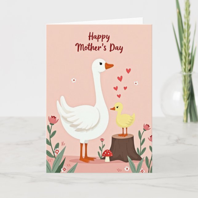 Whimsical Morsdags Trädgårdskort Kort (Framsida)