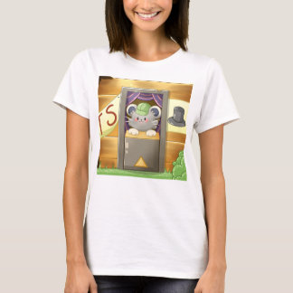 Whimsical Mouse Vendor – Cute Hat Booth Character T Shirt