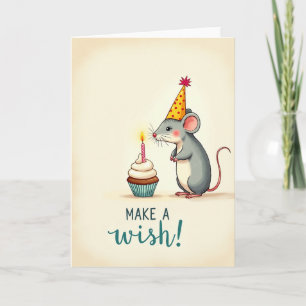 Whimsical Mus Cupcake-kort Kort