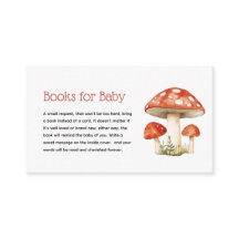 Whimsical Mushroom Baby Shower-böcker för baby