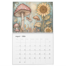 Whimsical Mushroom Calendar, Mushroom