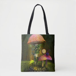 Whimsical Mushroom Fantasy Tote Bag Tygkasse
