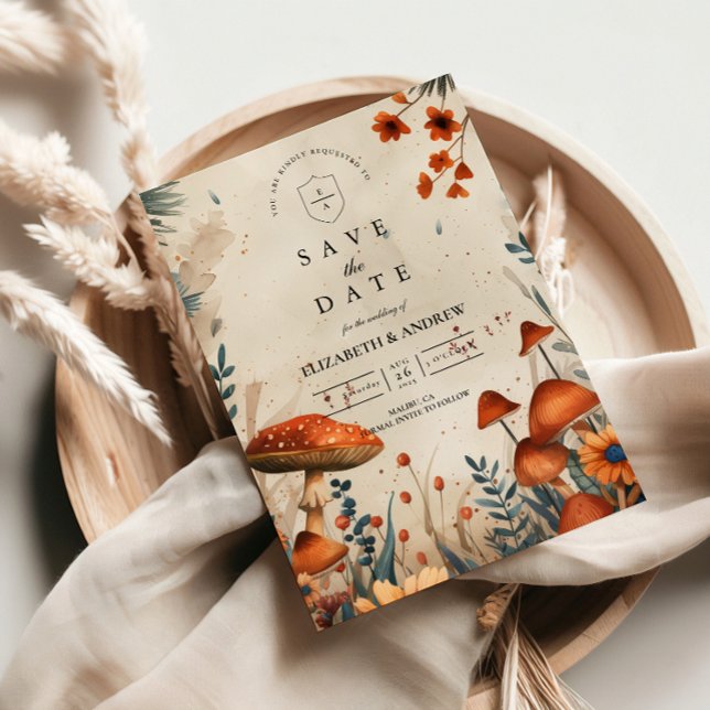 Whimsical Mushroom Forest Wedding Spara Datumet (Skapare uppladdad)