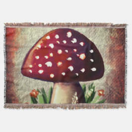 Whimsical Mushroom & Fungi Motif – Nature-Inspired Filt