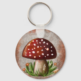 Whimsical Mushroom & Fungi Motif – Nature-Inspired Nyckelring
