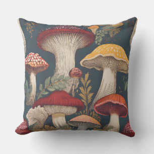 Whimsical Mushroom Mönster Design Kudde