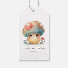 Whimsical Mushroom Presentetikett