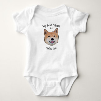 Whimsical My Best Friend Is A Shiba Inu Dog  T Shirt