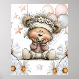 Whimsical Nallebjörn Poster