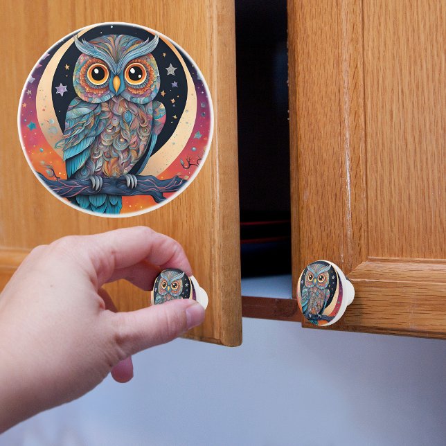 Whimsical Nattuggla  Knopp (Skapare uppladdad)