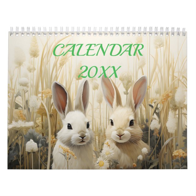 Whimsical Natur Skogs Vilda Liv Akvarell Kalender (Omslag)