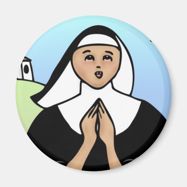 Whimsical Nun Magnet (Framsidan)
