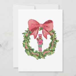 Whimsical Nutcracker Christmas Wreath Inbjudningar