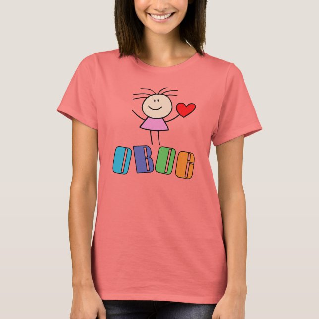 Whimsical Oboe T-shirt (Framsida)