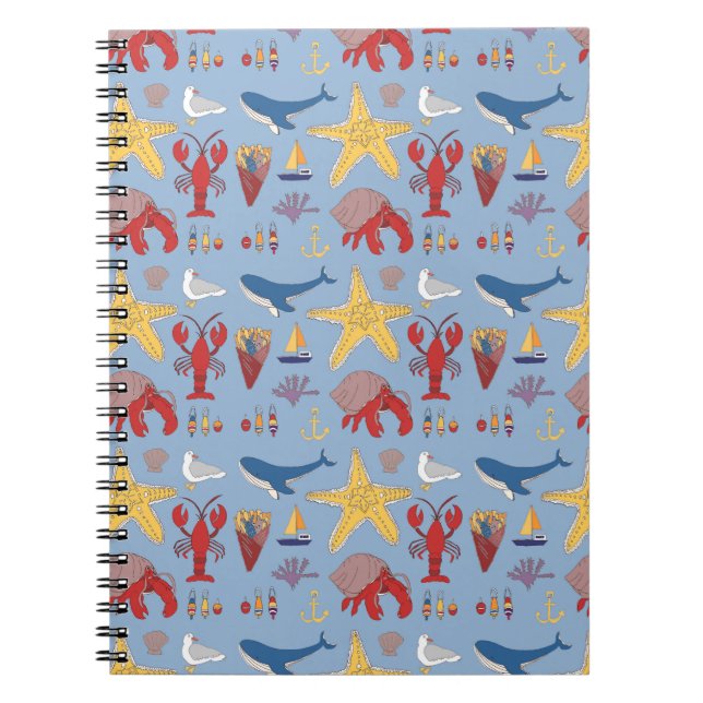 Whimsical Ocean Notebook Anteckningsbok (Framsidan)