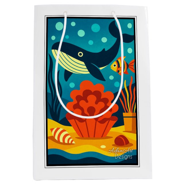 Whimsical Ocean Whale & Coral Reef (Framsidan)