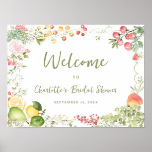 Whimsical Off the Market Bröllopsdusch-välkomsthäl Poster