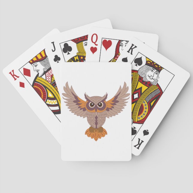 Whimsical Owl  Casinokort (Baksidan)