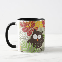 Whimsical owl Mug Mugg