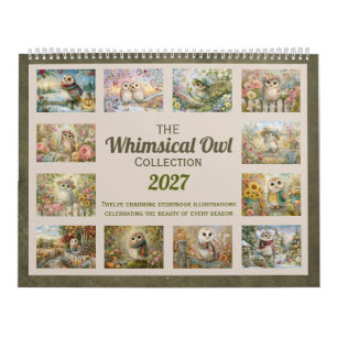 Whimsical Owl-samling Kalender