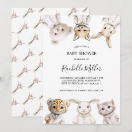 Whimsical Pajama Parade: Baby Shower Invitation  Inbjudningar