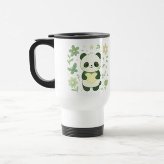 Whimsical Panda Heart Travel Mug Resemugg