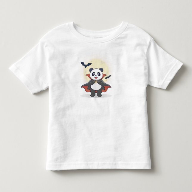 Whimsical Panda Trollkarl med Magisk Hatt T Shirt (Framsida)