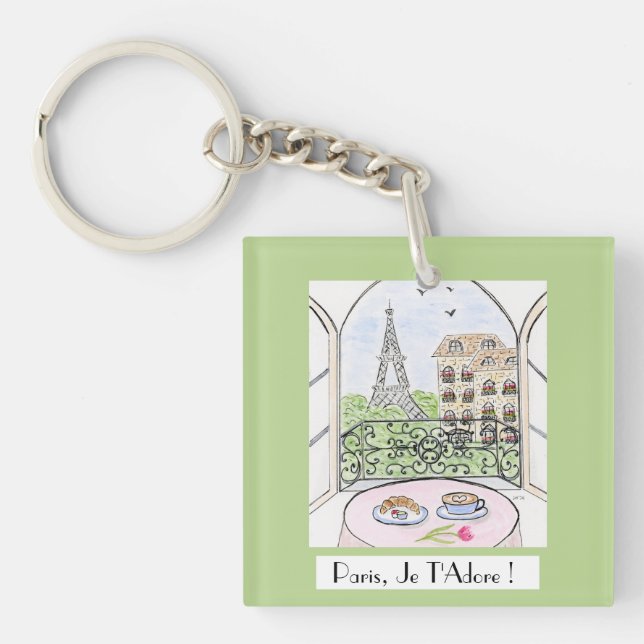 Whimsical Paris Eiffel Tower I Adore You! (Framsidan)