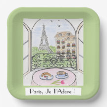 Whimsical Paris Eiffeltornet Jag älskar dig!