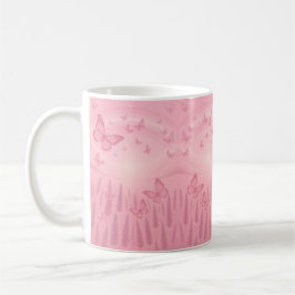 Whimsical Pastel Butterfly Sunrise Mug Kaffemugg