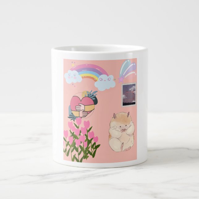 Whimsical Pastel Dreams Jumbo Mugg (Framsidan)