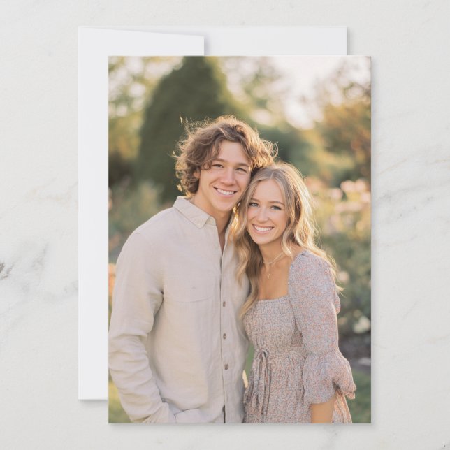 Whimsical Pastel Floral Photo Inbjudningar (Framsida)