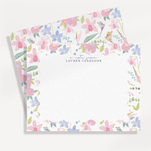 Whimsical Pastell Blommig Brevkort Inbjudningar