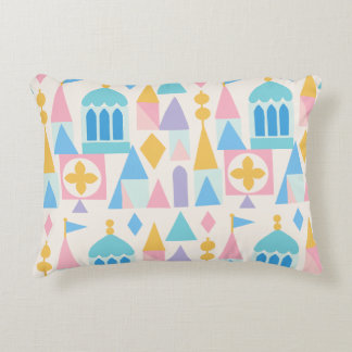 Whimsical Pastell Sagolikt Slott Geometrisk Prydnadskudde